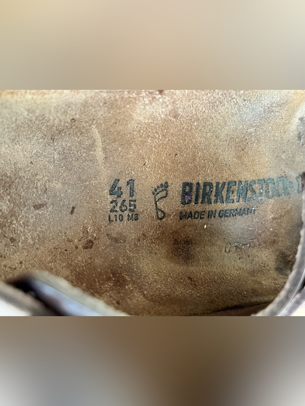 Birkenstock Milano Oiled Leather Two-Strap Brown Buckle Sandal, Sz 41 - Picture 12 of 13